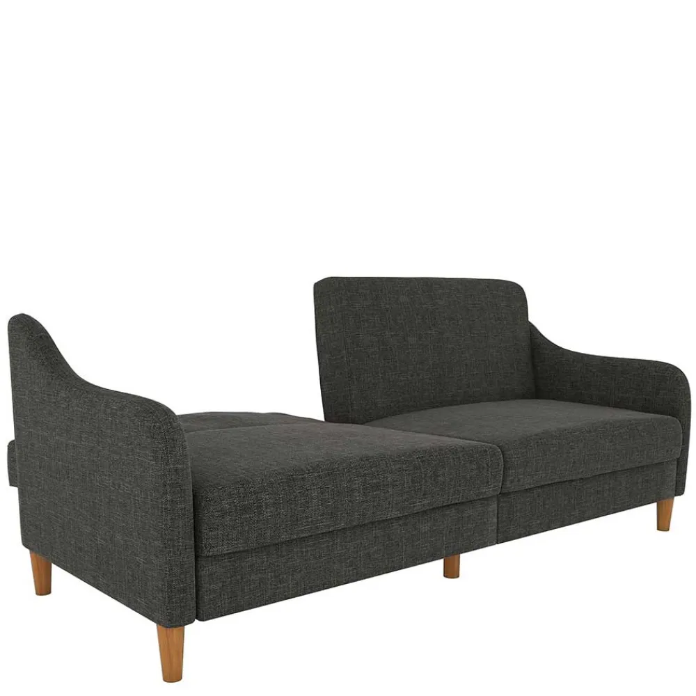 Wohnen Betten|Sofas<3er Bettsofa in Grau Stoffbezug - Tabara