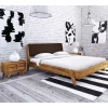 Wohnen Betten<220er Designbett aus Wildeiche & Nachtkommoden - Hardus