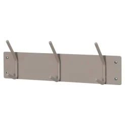 Wohnen Garderoben<3er Hakenleiste Garderobe in Taupe - Zella