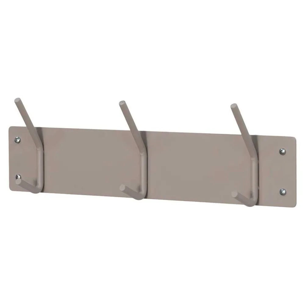 Wohnen Garderoben<3er Hakenleiste Garderobe in Taupe - Zella