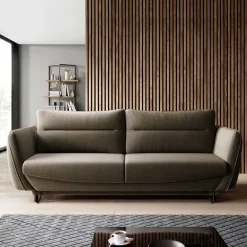 Wohnen Betten|Sofas<3er Schlafcouch in Graubraun meliert - Milor