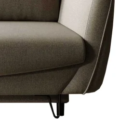 Wohnen Betten|Sofas<3er Schlafcouch in Graubraun meliert - Milor