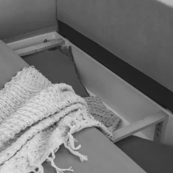 Wohnen Betten|Sofas<3er Schlafcouch in Graubraun meliert - Milor