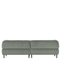 Wohnen Sofas<3er Wohnzimmercouch in Graugrün Samt - Persona