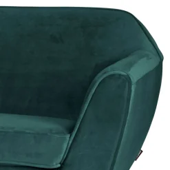 Wohnen Sofas<2,5er Wohnzimmercouch in Petrol Blau & Schwarz - Jerry