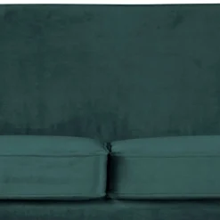Wohnen Sofas<2,5er Wohnzimmercouch in Petrol Blau & Schwarz - Jerry