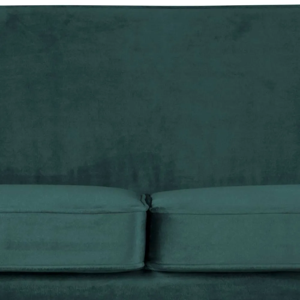 Wohnen Sofas<2,5er Wohnzimmercouch in Petrol Blau & Schwarz - Jerry