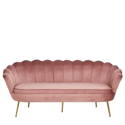 Wohnen Sofas<3er Wohnzimmersofa im Retrostil Muschel - Ciabeta