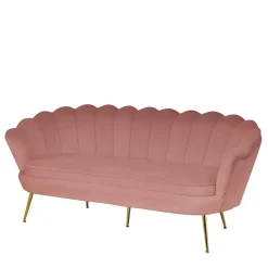 Wohnen Sofas<3er Wohnzimmersofa im Retrostil Muschel - Ciabeta