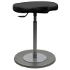 Wohnen Hocker<Ergonomischer Bürohocker in Schwarz & Silber - Evillan