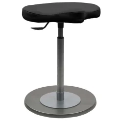 Wohnen Hocker<Ergonomischer Bürohocker in Schwarz & Silber - Evillan