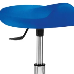 Wohnen Hocker<Ergonomischer Drehhocker in Blau Stoff - Olinendra