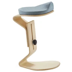 Wohnen Hocker<Ergonomischer Hocker in Hellblau Filz - Salcina