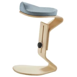 Wohnen Hocker<Ergonomischer Hocker in Hellblau Filz - Salcina