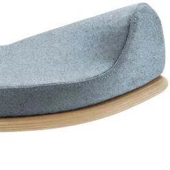 Wohnen Hocker<Ergonomischer Hocker in Hellblau Filz - Salcina