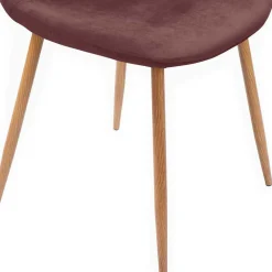 Wohnen Sitzgruppe<Essgruppe in Altrosa & Eiche - Eva (fünfteilig)