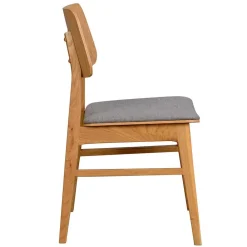 Wohnen Sitzgruppe|Tische<Essgruppe in Eiche & Hellgrau - Nineo (siebenteilig)