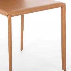 Wohnen Stühle<Essstuhl in Cognac Braun - Anthony (2er Set)