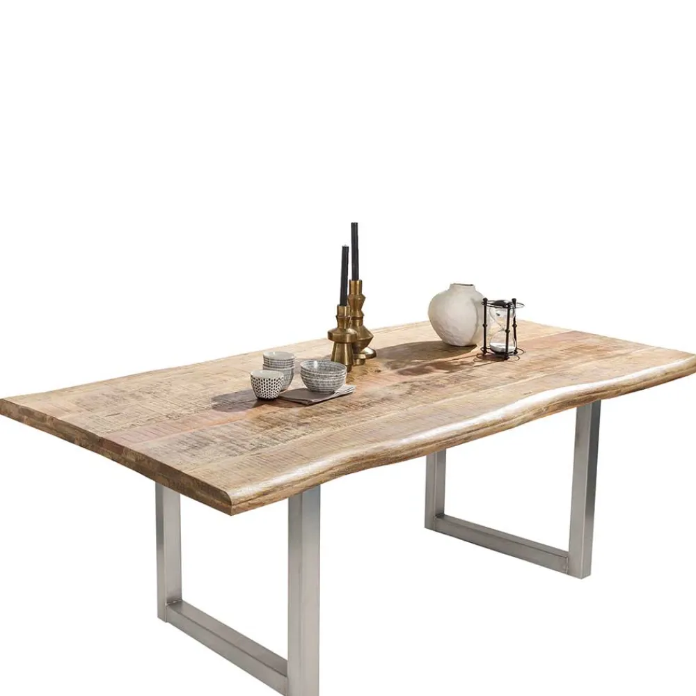 Wohnen Tische<Esstisch aus Mango Holz mit Baumkante - Matic