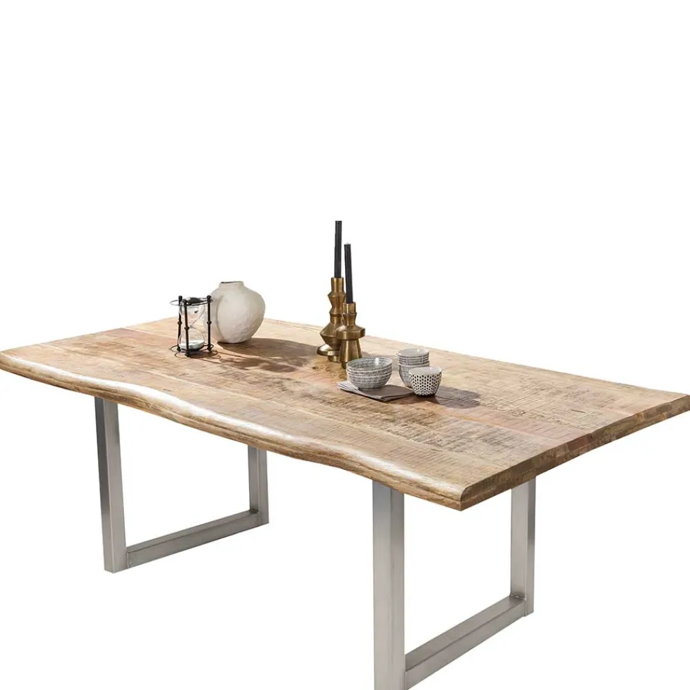 Wohnen Tische<Esstisch aus Mango Holz mit Baumkante - Matic