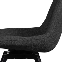 Wohnen Stühle<Esstisch Drehstuhl aus Boucle Stoff - Seymour (2er Set)