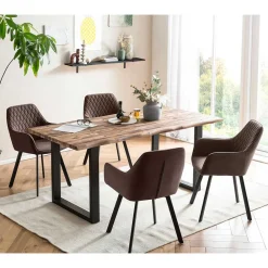 Wohnen Sitzgruppe|Tische<Esstisch Kombination mit vier Stühlen - Barcelos (fünfteilig)