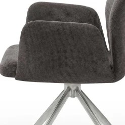 Wohnen Sitzgruppe<Esstisch mit Drehstühlen Set - Valbera (fünfteilig)