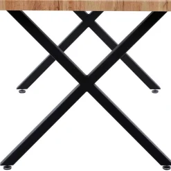 Wohnen Sitzgruppe|Tische<Esstisch mit X-Beinen plus 4 Stühle - Lamon (fünfteilig)