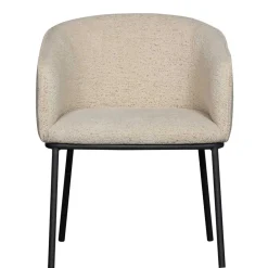 Wohnen Stühle<Esstisch Sessel in Beigegrau Boucle - Ayfina
