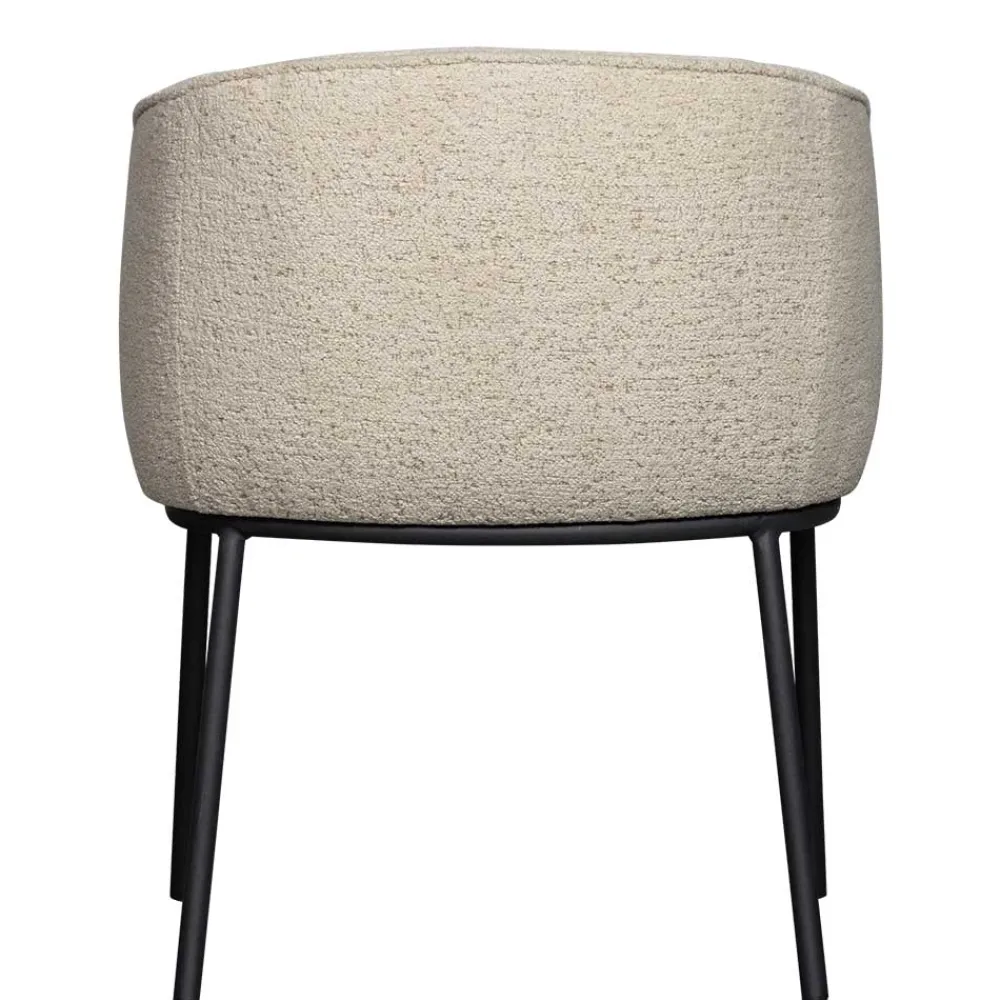 Wohnen Stühle<Esstisch Sessel in Beigegrau Boucle - Ayfina