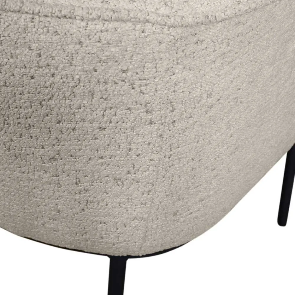 Wohnen Stühle<Esstisch Sessel in Beigegrau Boucle - Ayfina