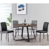 Wohnen Sitzgruppe<Esstisch Sitzgruppe mit Tisch Rund - Grace (fünfteilig)
