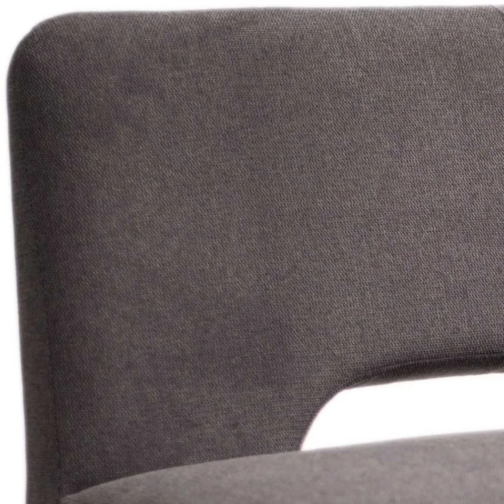 Wohnen Sitzbank<Esstisch Sofa Bank in Dunkelgrau Stoff Velours - Merka
