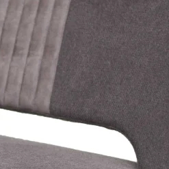 Wohnen Sitzbank<Esstisch Sofa Bank in Dunkelgrau Stoff Velours - Merka