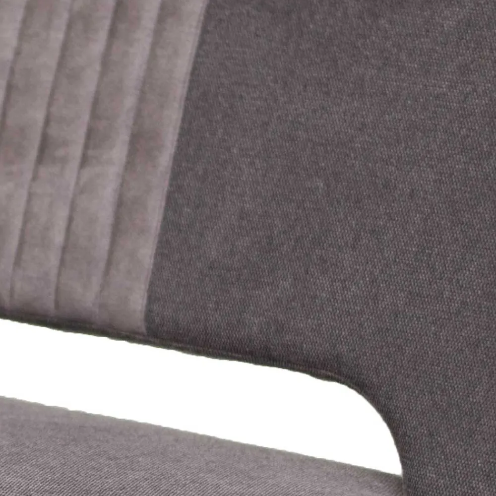 Wohnen Sitzbank<Esstisch Sofa Bank in Dunkelgrau Stoff Velours - Merka