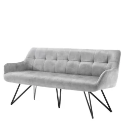 Wohnen Sitzbank<Esstisch Sofa in Grau Velours - Reymonda
