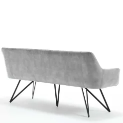Wohnen Sitzbank<Esstisch Sofa in Grau Velours - Reymonda
