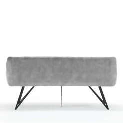 Wohnen Sitzbank<Esstisch Sofa in Grau Velours - Reymonda