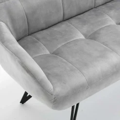 Wohnen Sitzbank<Esstisch Sofa in Grau Velours - Reymonda