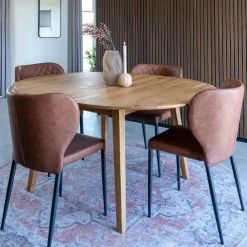 Wohnen Sitzgruppe<Esstischgruppe im Skandi Design - Fjord (fünfteilig)