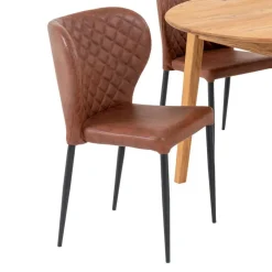 Wohnen Sitzgruppe<Esstischgruppe im Skandi Design - Fjord (fünfteilig)