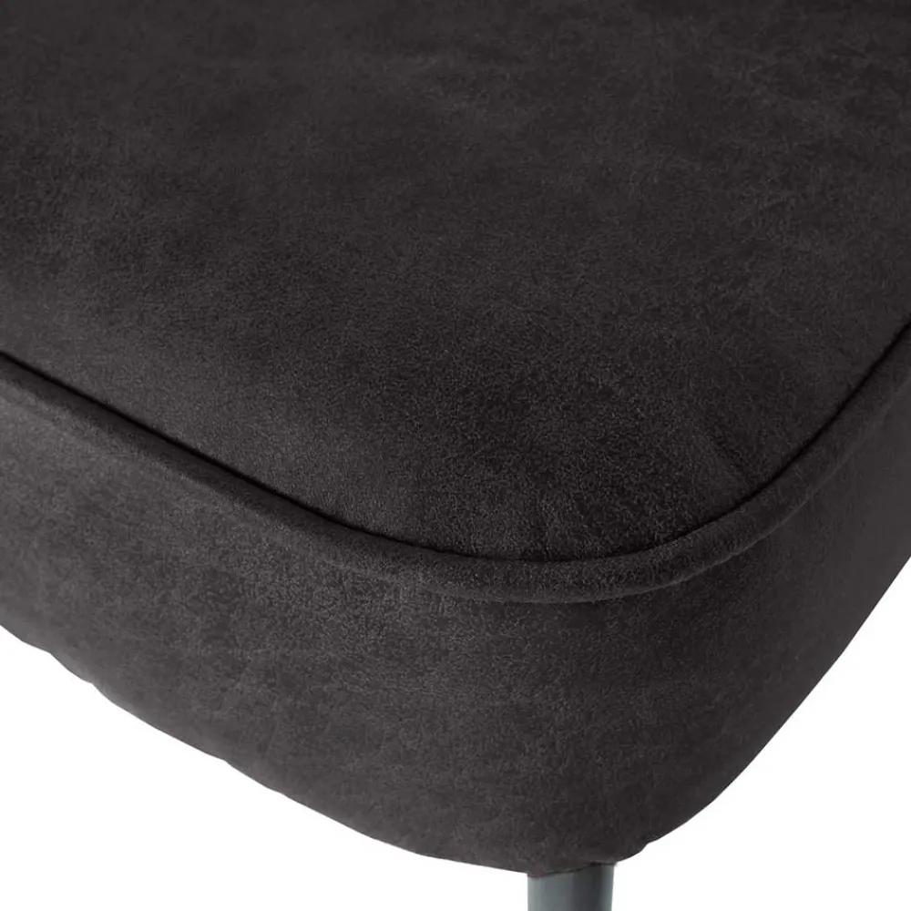 Wohnen Sitzbank<Esstischsofa aus Recyclingleder und Metall - Marietta