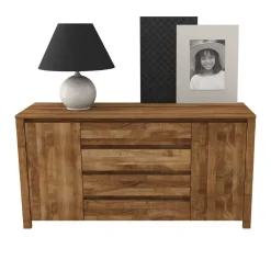 Wohnen Sideboards<Esszimmer Anrichte Nadalia aus Wildeiche Massivholz