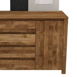 Wohnen Sideboards<Esszimmer Anrichte Nadalia aus Wildeiche Massivholz