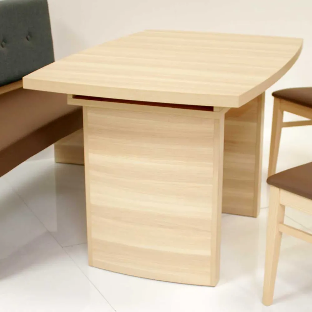 Wohnen Sitzgruppe<Esszimmer Bankgruppe Vanillin in Esche Dekor (vierteilig)