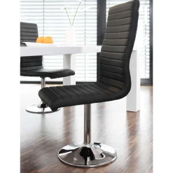 Wohnen Stühle<Esszimmer Drehstühle aus Kunstleder - Ragusca (4er Set)