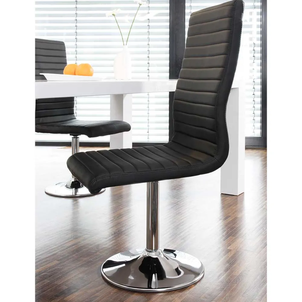 Wohnen Stühle<Esszimmer Drehstühle aus Kunstleder - Ragusca (4er Set)