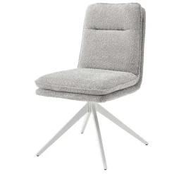 Wohnen Stühle<Esszimmer Drehstühle in Grau Boucle - Topra (2er Set)