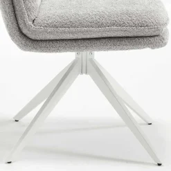 Wohnen Stühle<Esszimmer Drehstühle in Grau Boucle - Topra (2er Set)