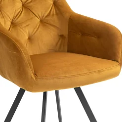 Wohnen Stühle<Esszimmer Drehstuhl mit Armlehnen - Delamaro